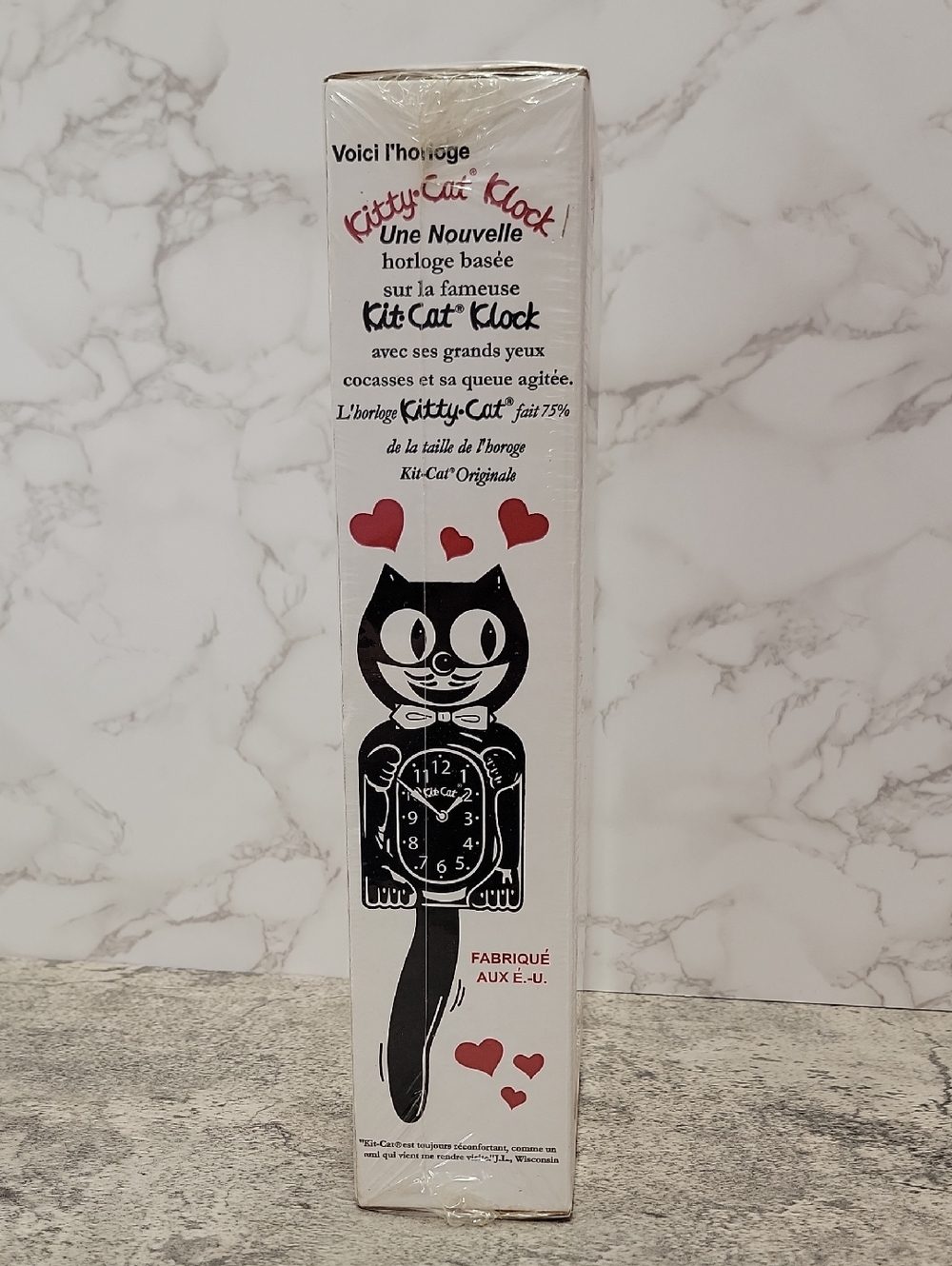 Vintage 1996 Black Kitty-Cat Klock Clock New in the box - Picture 5 of 7